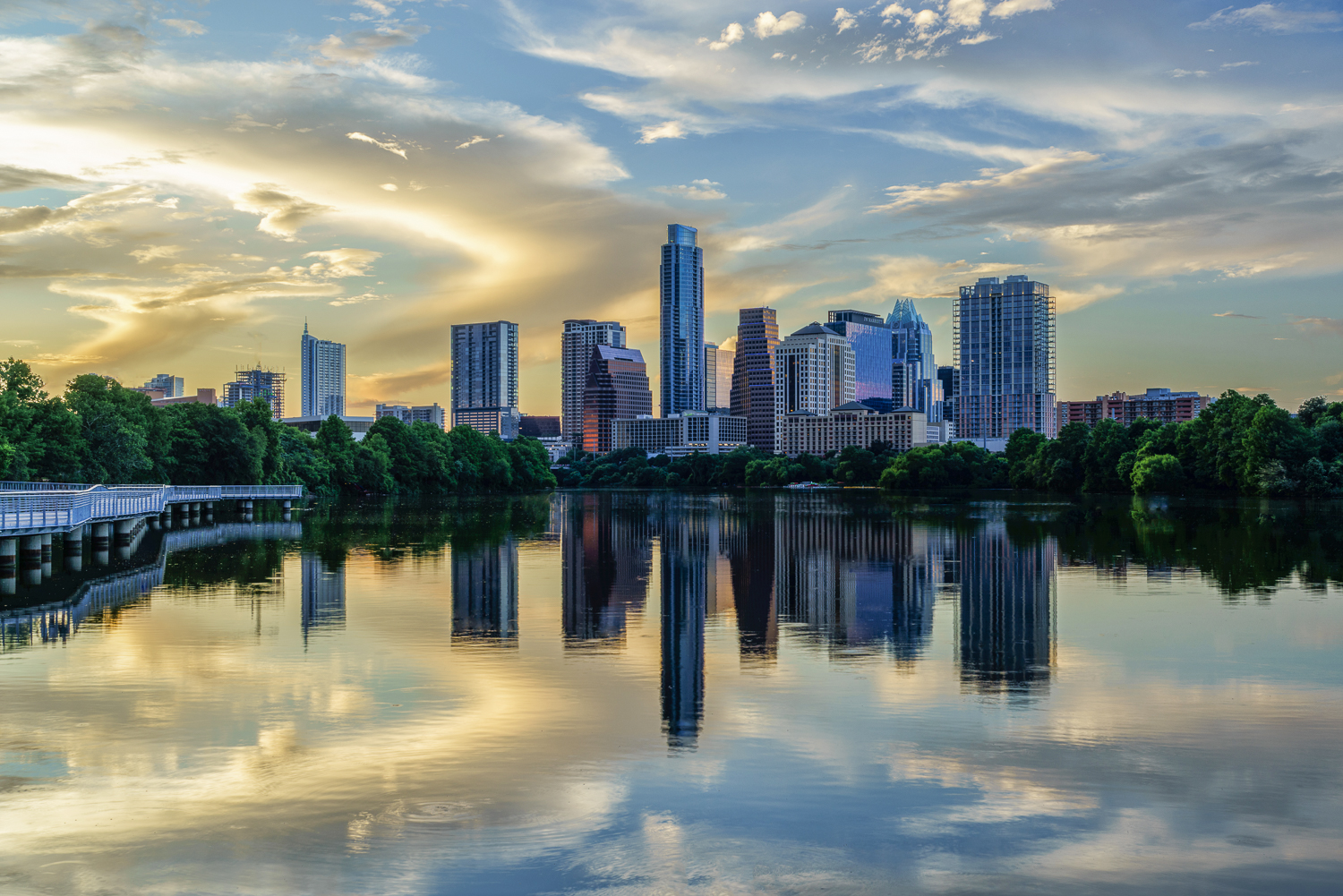Austin Skyline Reflection