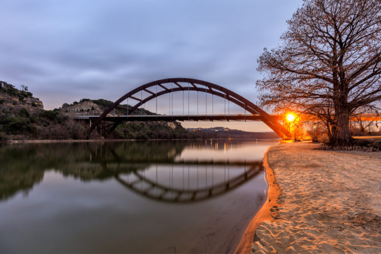 Pennybacker Bridge Reflection