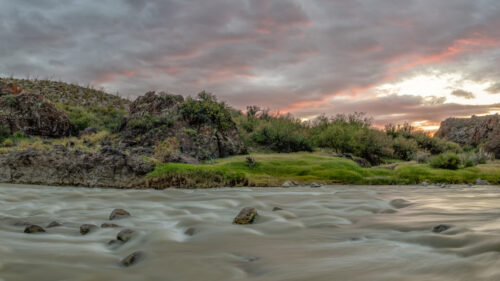 Big Bend Ranch State Park, Rio Grande, Sunset, Sunset Colors