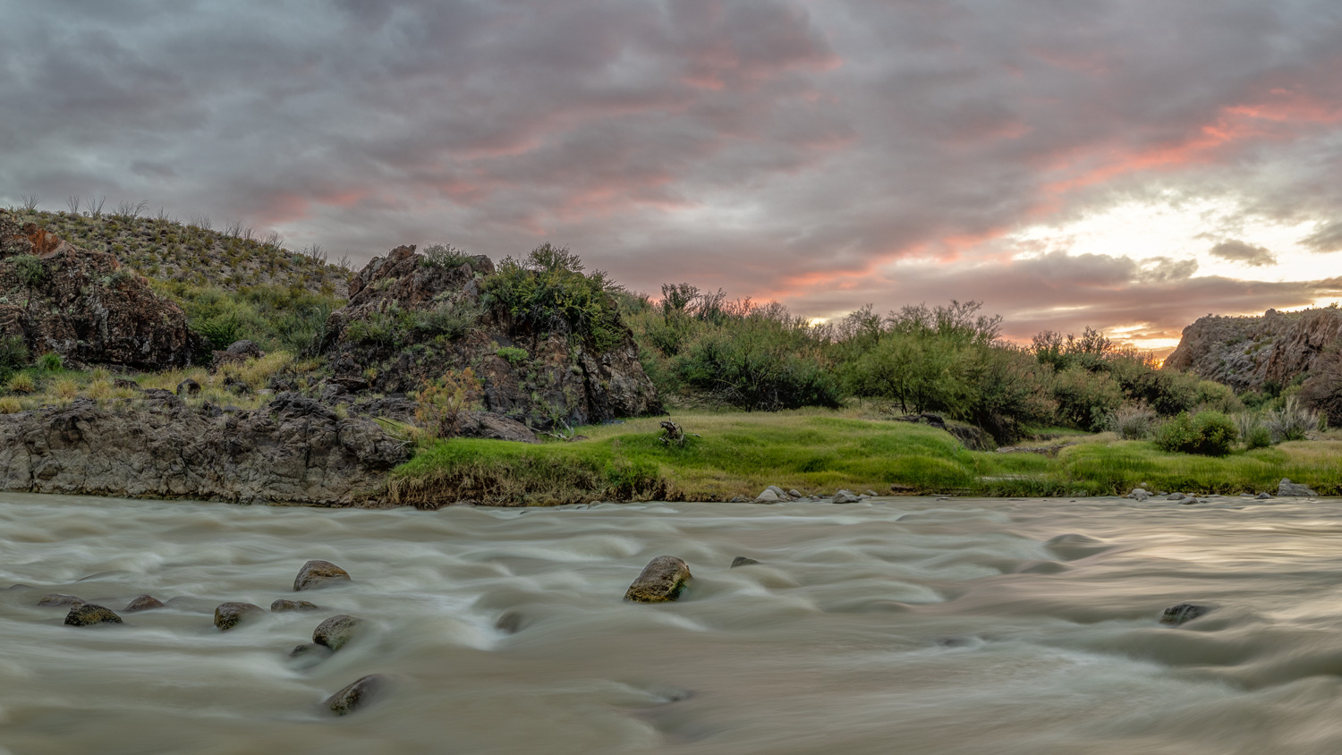 Sunset on the Rio Grande
