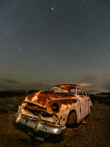 Night Photography, Old Vehicles, Stars, Study Butte